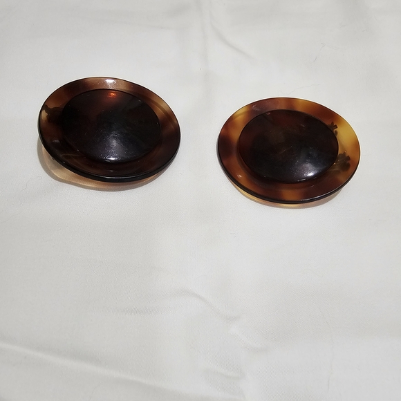 Tortoise Shell Shoe Clips - Picture 1 of 2